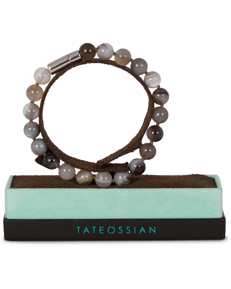 Herr | Tateossian Pearl Bracelet Brown | Tateossian | Pearl Bracelet Brown