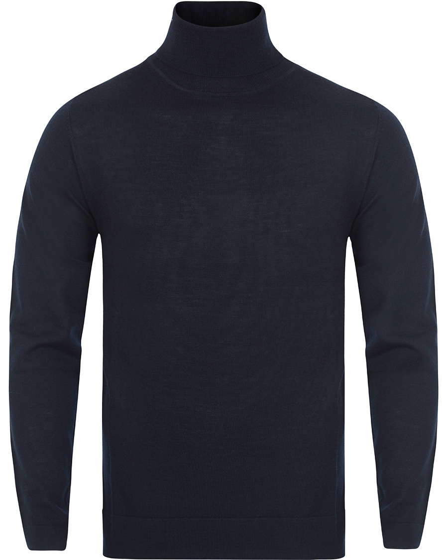Herr | Tröjor | Filippa K | Fine Merino Rollerneck Navy
