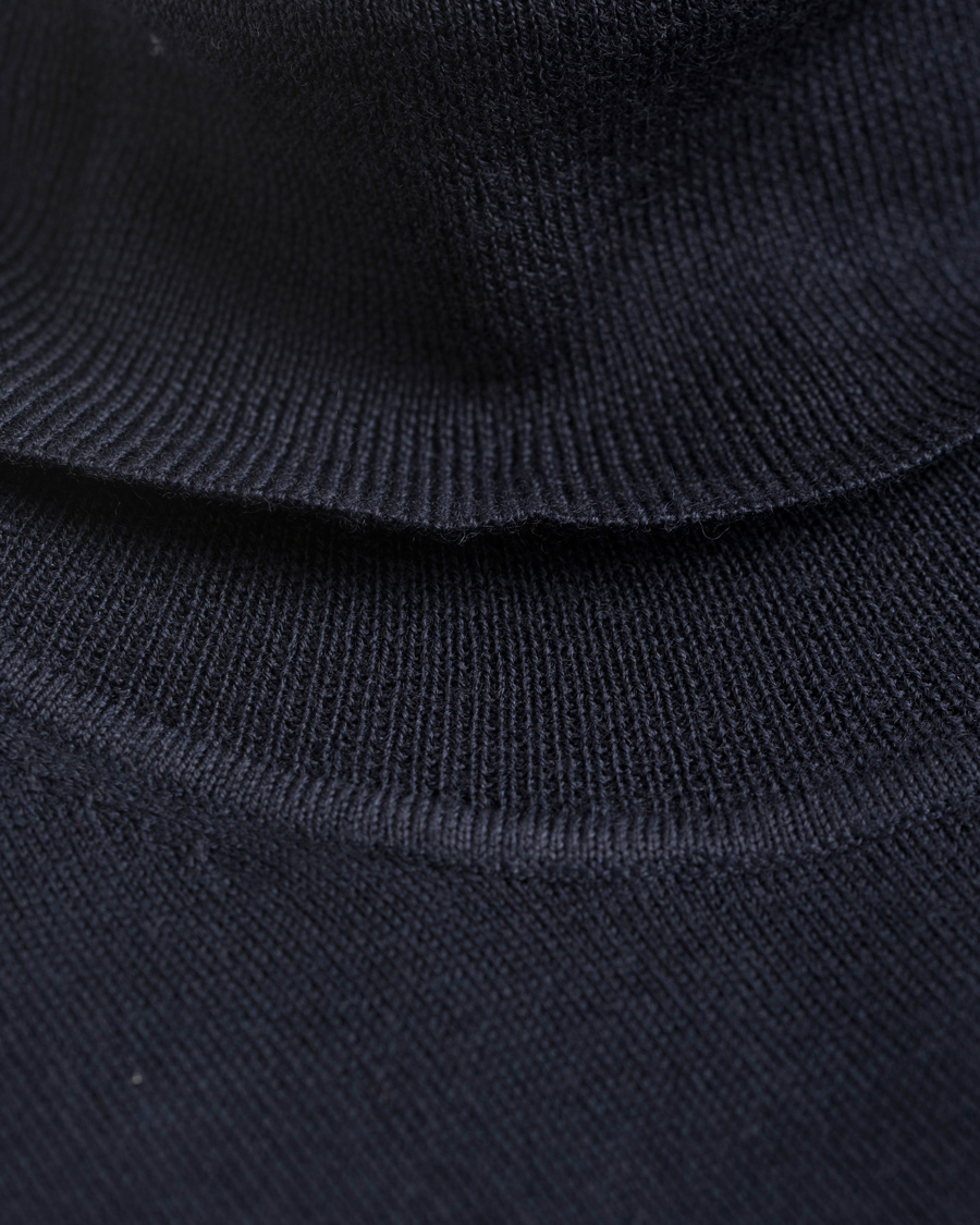 Herr | Tröjor | Filippa K | Fine Merino Rollerneck Navy