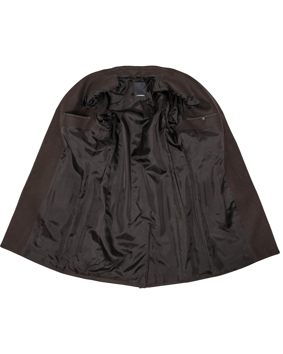 Herr | Jackor | J.Lindeberg | Wolger Compact Melton Coat Brown