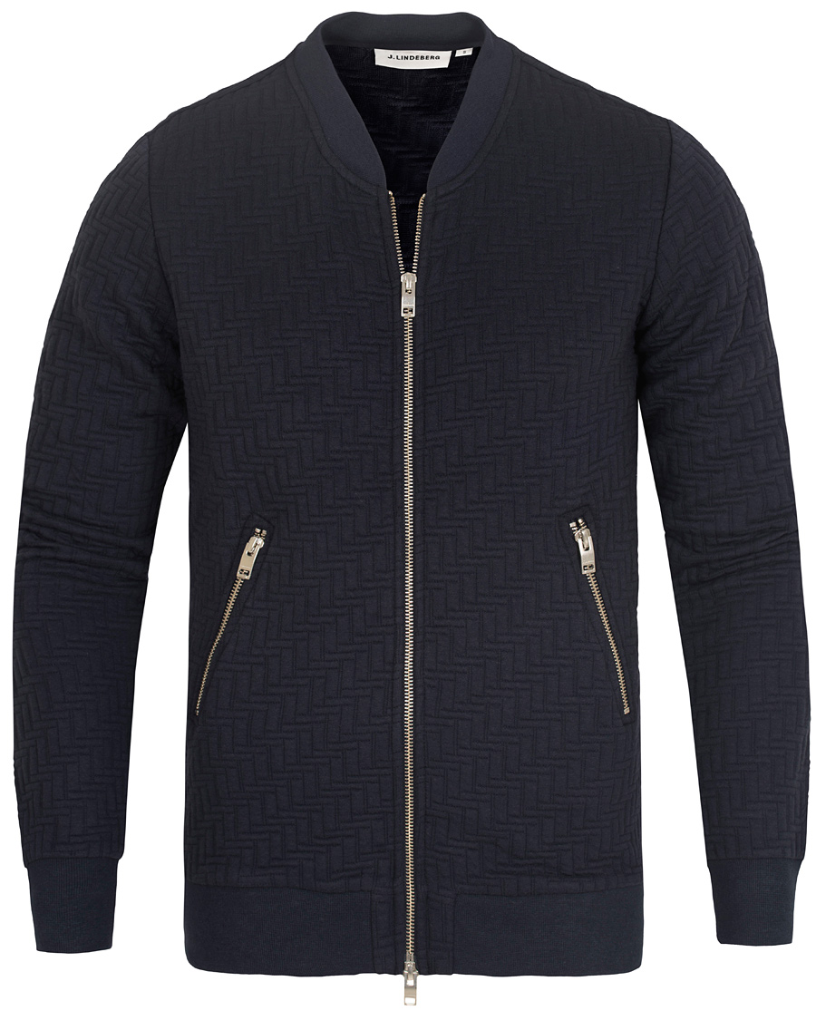 Herr | Tröjor | J.Lindeberg | Randall Quilt Jersey Midnight