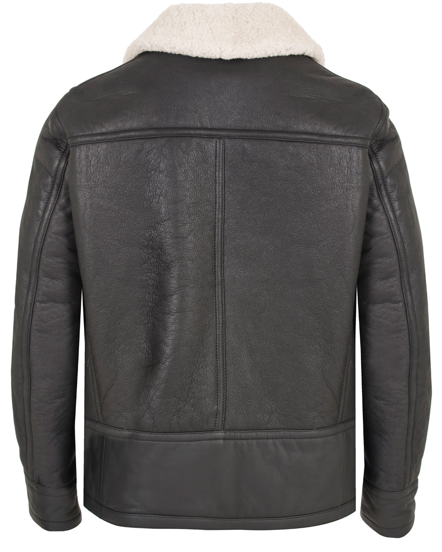 Herr | Jackor | GANT Rugger | The Shearling Aviator Jacket Black