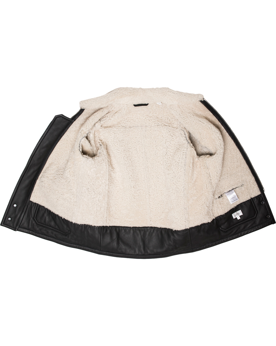 Herr | Jackor | GANT Rugger | The Shearling Aviator Jacket Black