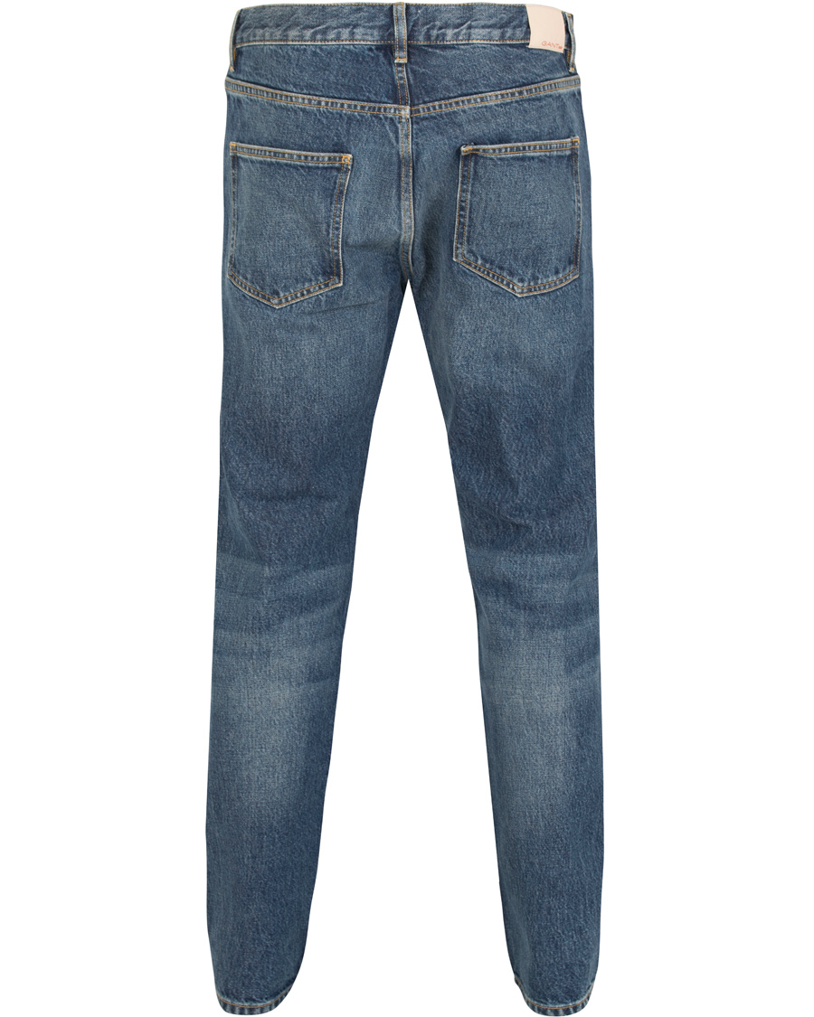 Herr | Jeans | GANT Rugger | The Jim Relaxed Fit Jeans Mid Blue