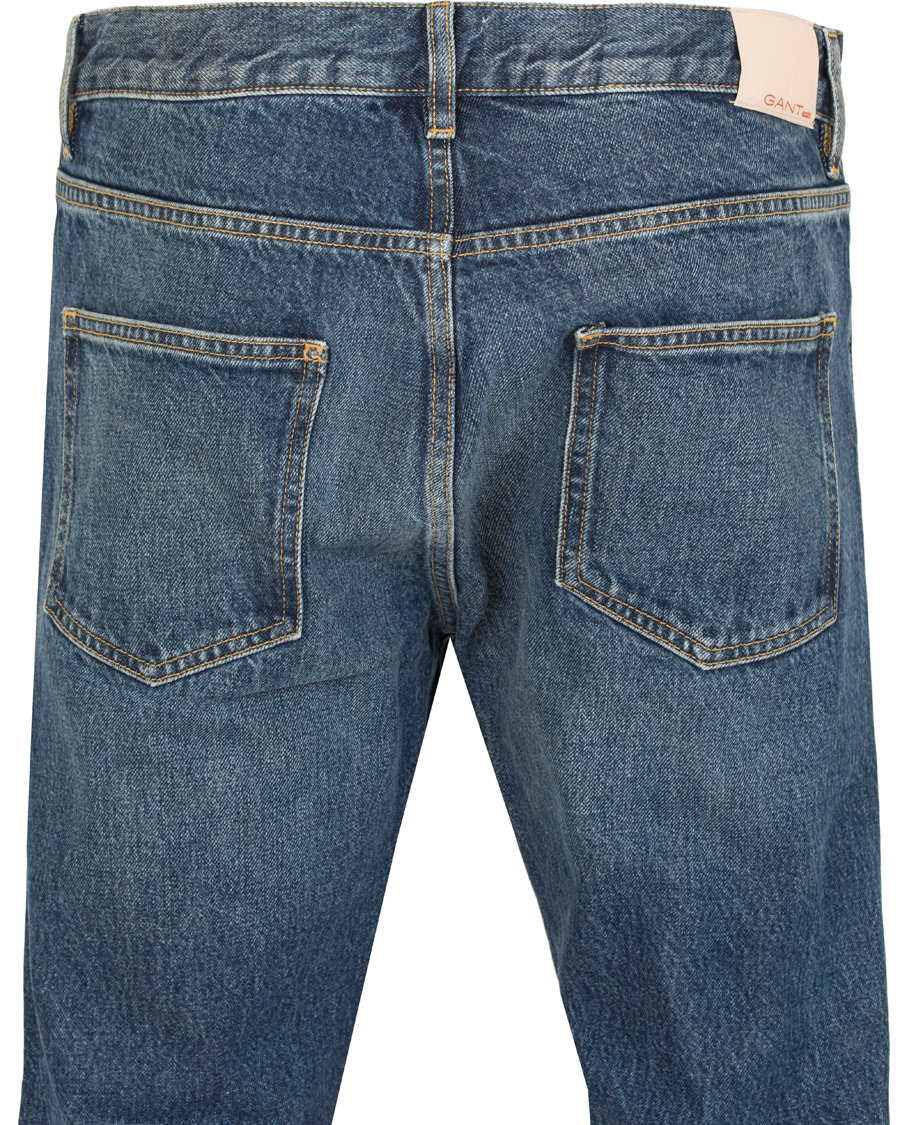 Herr | Jeans | GANT Rugger | The Jim Relaxed Fit Jeans Mid Blue