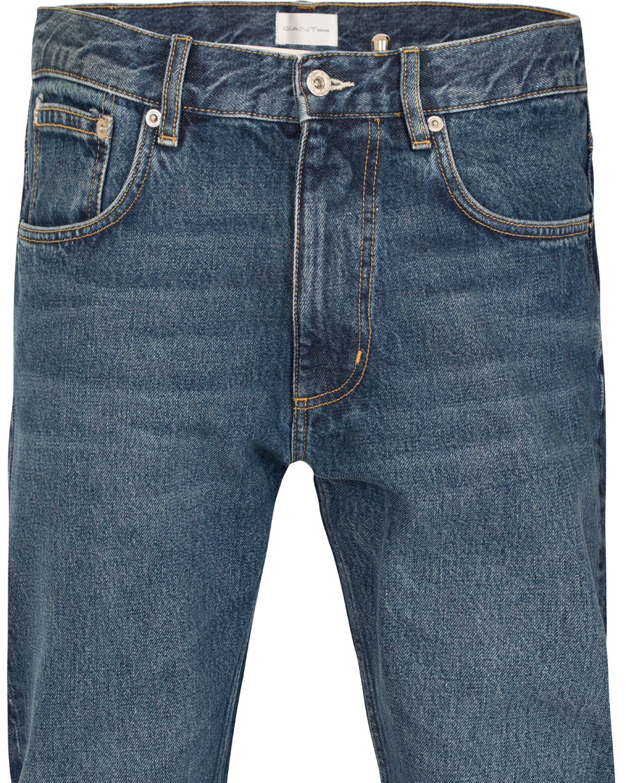 Herr | Jeans | GANT Rugger | The Jim Relaxed Fit Jeans Mid Blue