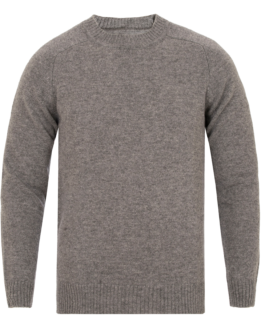 Herr | Tröjor | GANT Rugger | The Shetland Sweater Grey Melange