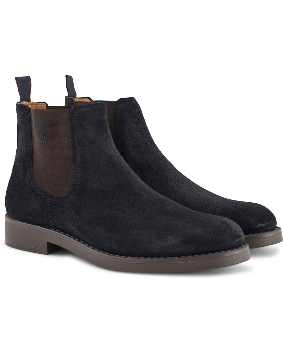 Herr | GANT Oscar Chelsea Boot Navy Suede | GANT | Oscar Chelsea Boot Navy Suede