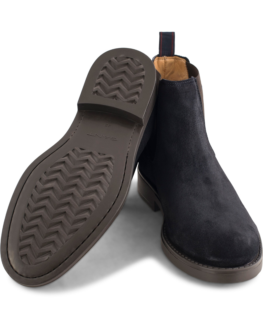 Herr | GANT Oscar Chelsea Boot Navy Suede | GANT | Oscar Chelsea Boot Navy Suede