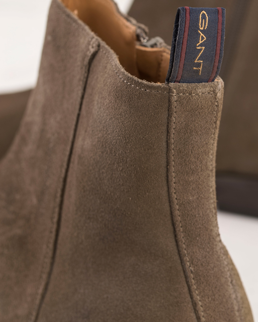 Herr | GANT Max Zip Chelsea Boot Iron Grey Suede | GANT | Max Zip Chelsea Boot Iron Grey Suede