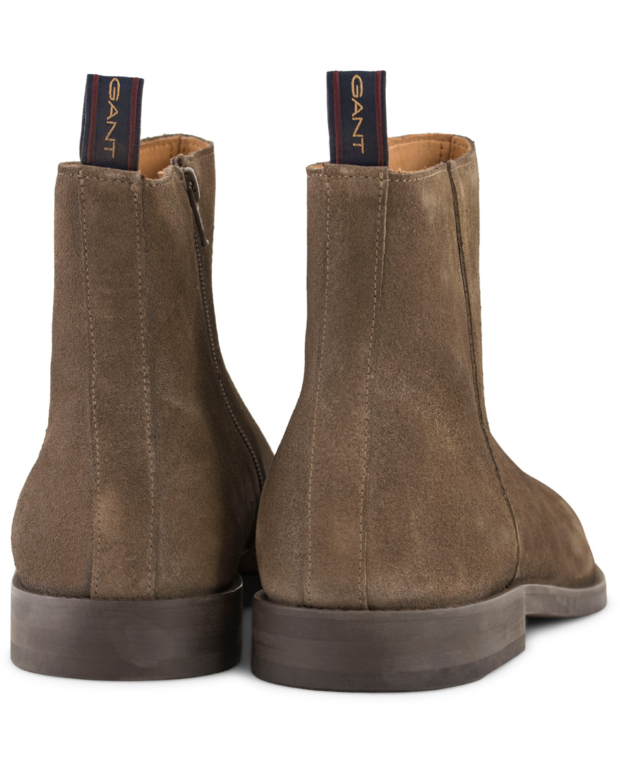 Herr | GANT Max Zip Chelsea Boot Iron Grey Suede | GANT | Max Zip Chelsea Boot Iron Grey Suede