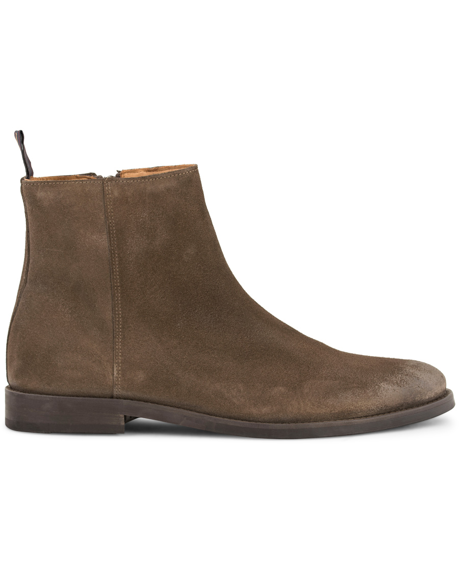 Herr | GANT Max Zip Chelsea Boot Iron Grey Suede | GANT | Max Zip Chelsea Boot Iron Grey Suede