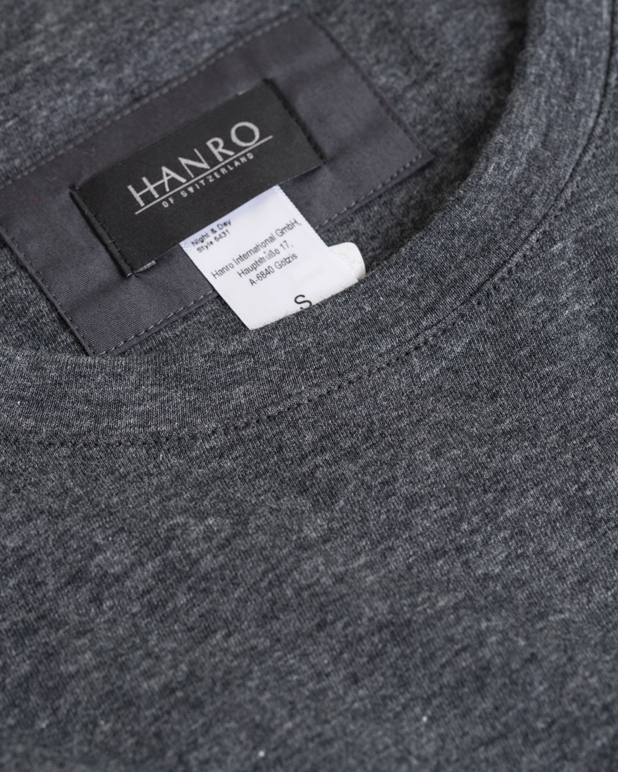 Herr | Underkläder | Hanro | Night & Day Sweater Enigma Grey Melange