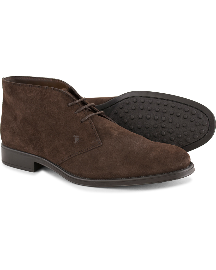 Herr | Tod's Polacco RQ Chukka Dark Brown Suede | Tod's | Polacco RQ Chukka Dark Brown Suede