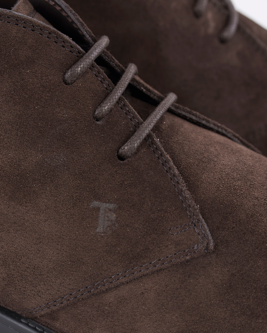 Herr | Tod's Polacco RQ Chukka Dark Brown Suede | Tod's | Polacco RQ Chukka Dark Brown Suede