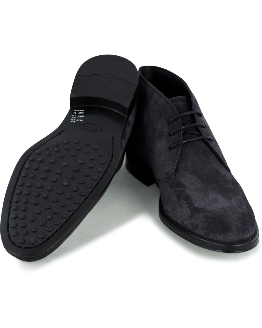 Herr | Tod's Polacco RQ Chukka Blue Denim Suede | Tod's | Polacco RQ Chukka Blue Denim Suede