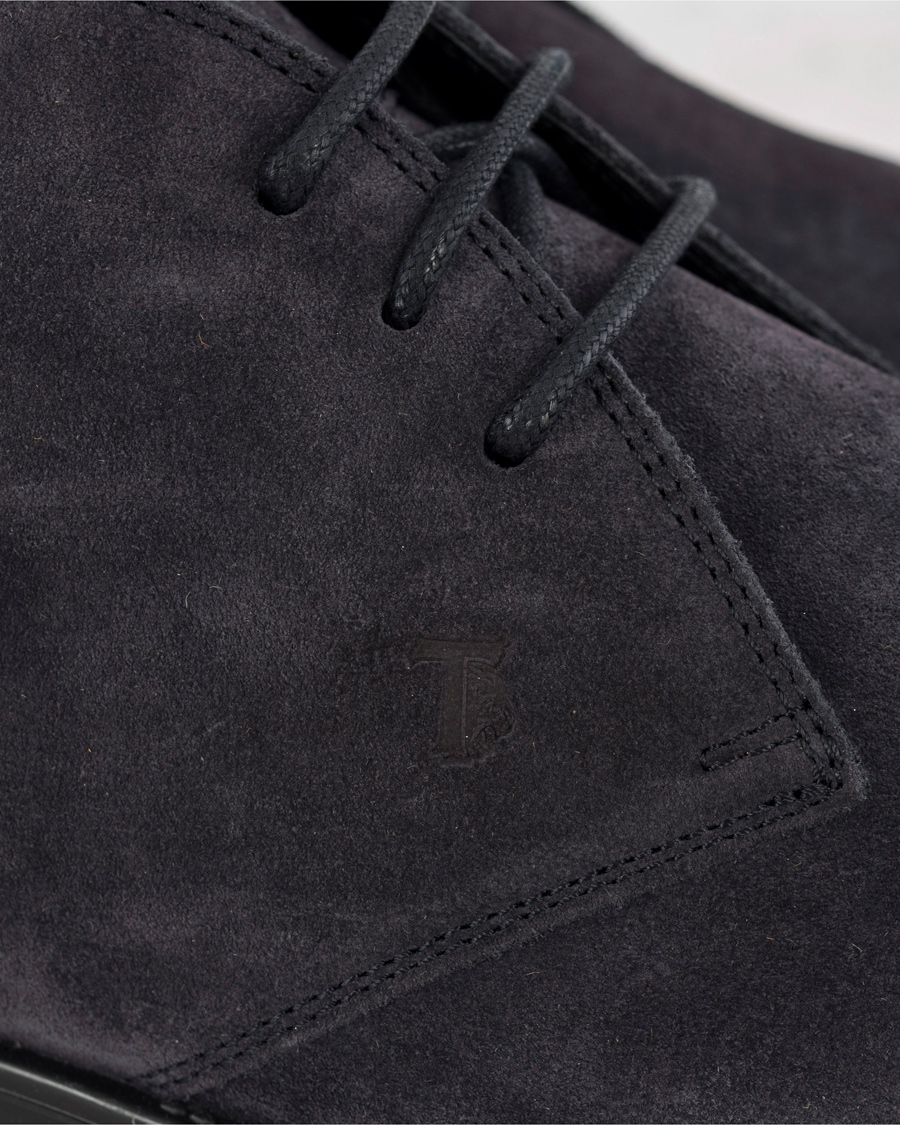 Herr | Tod's Polacco RQ Chukka Blue Denim Suede | Tod's | Polacco RQ Chukka Blue Denim Suede