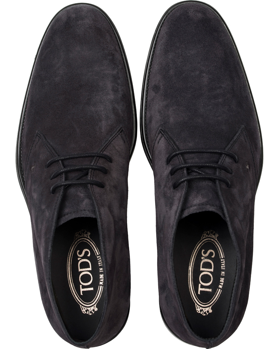 Herr | Tod's Polacco RQ Chukka Blue Denim Suede | Tod's | Polacco RQ Chukka Blue Denim Suede