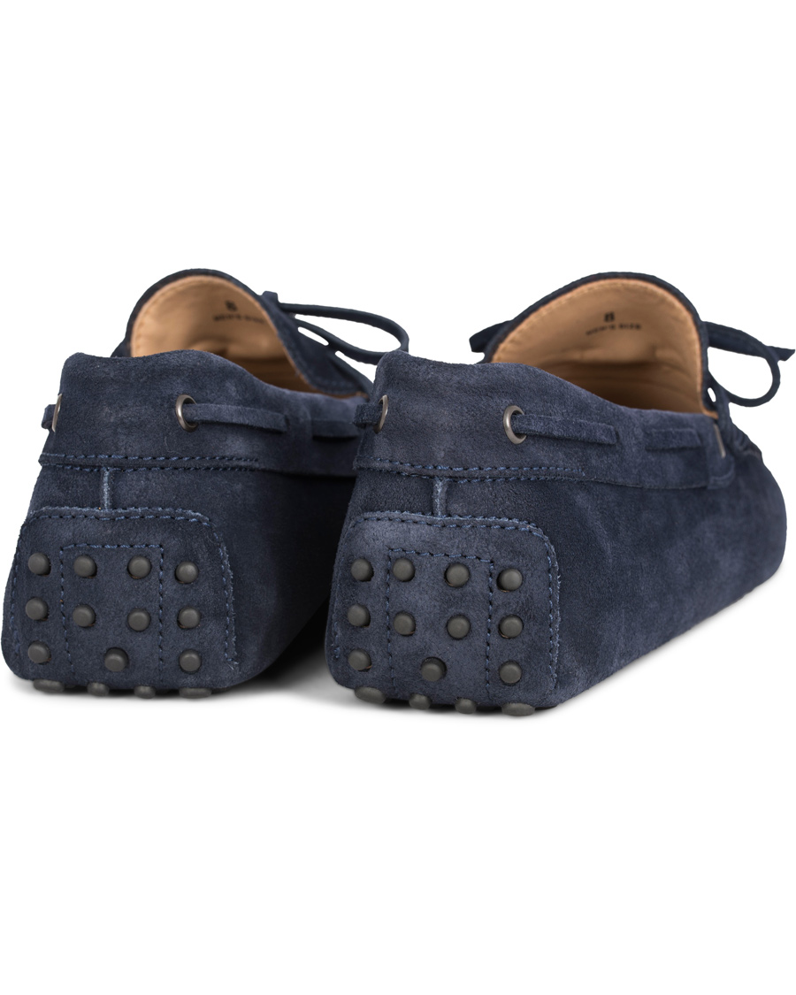 Herr | Tod's Laccetto Gommino Carshoe Navy Suede | Tod's | Laccetto Gommino Carshoe Navy Suede