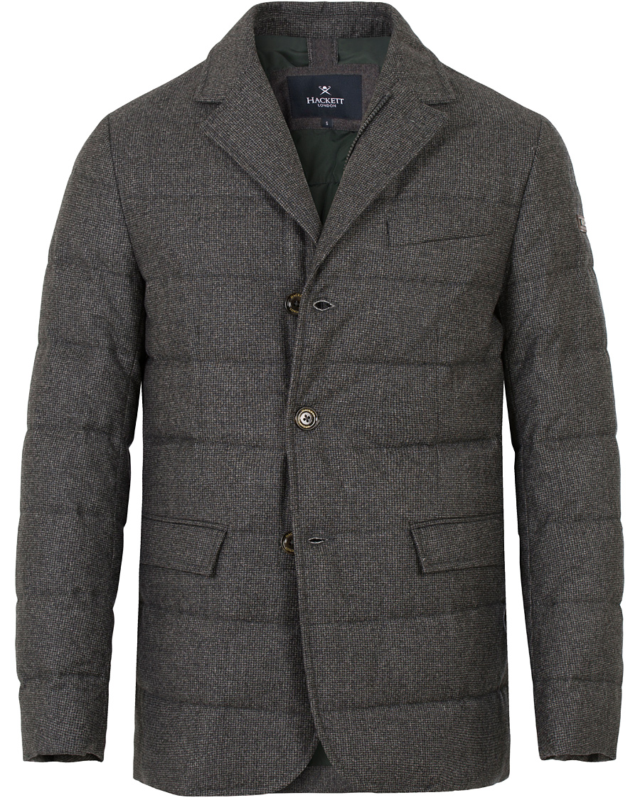 Herr | Jackor | Hackett | Wool Down Blazer Jacket Grey