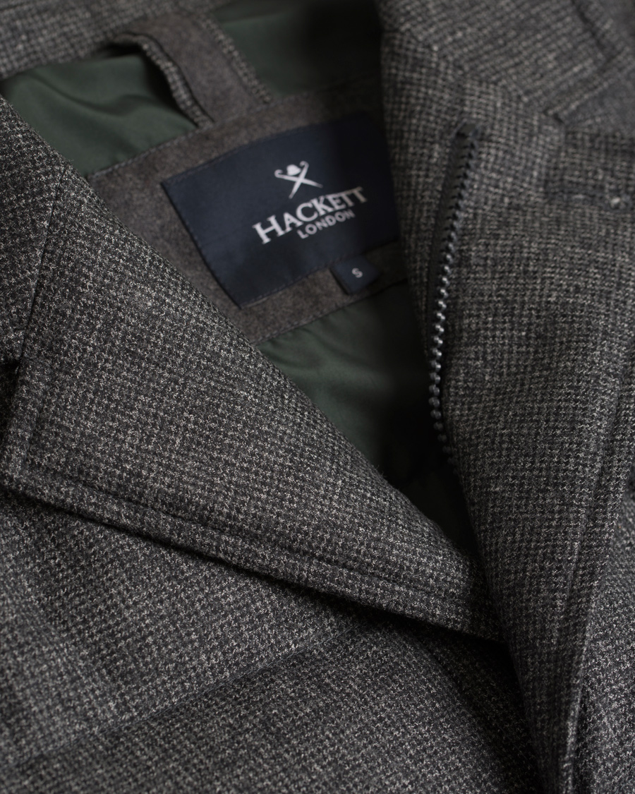 Herr | Jackor | Hackett | Wool Down Blazer Jacket Grey