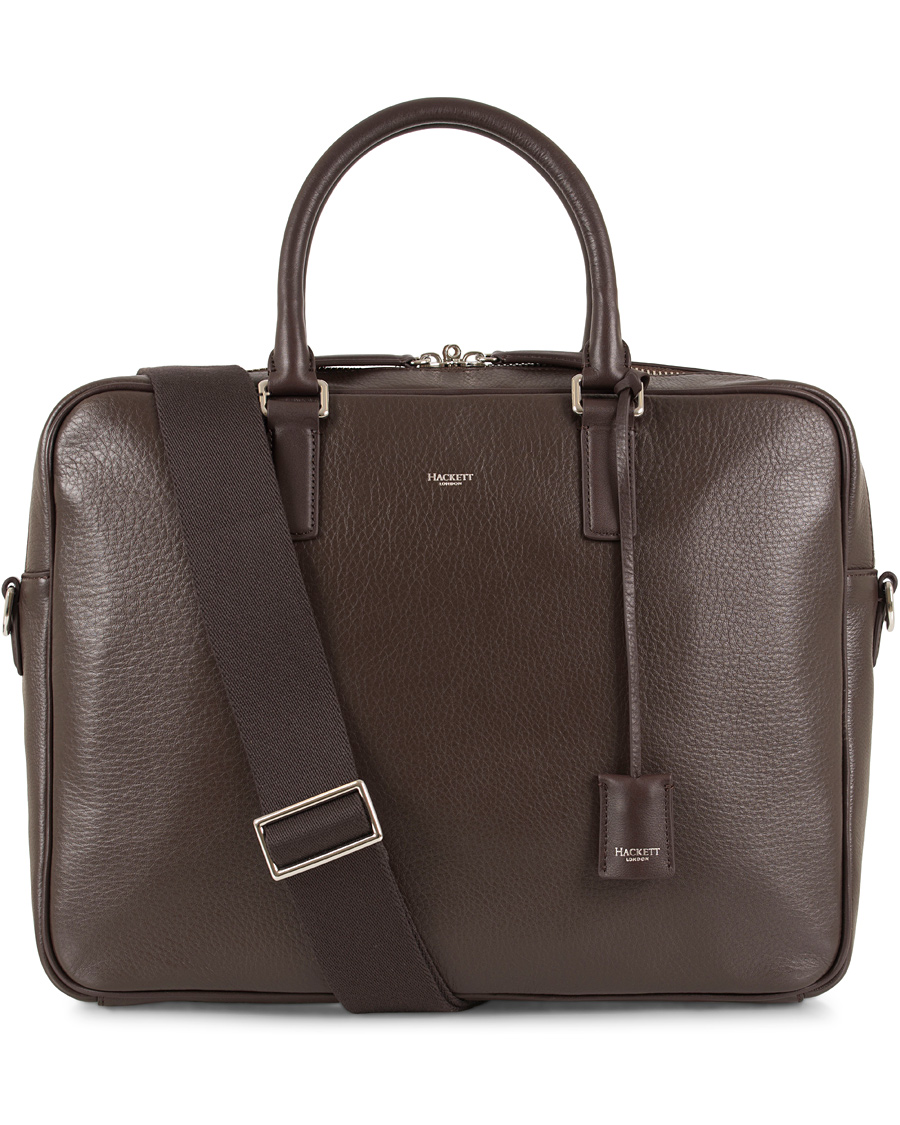Herr | Hackett Pebble Document Briefcase Brown | Hackett | Pebble Document Briefcase Brown