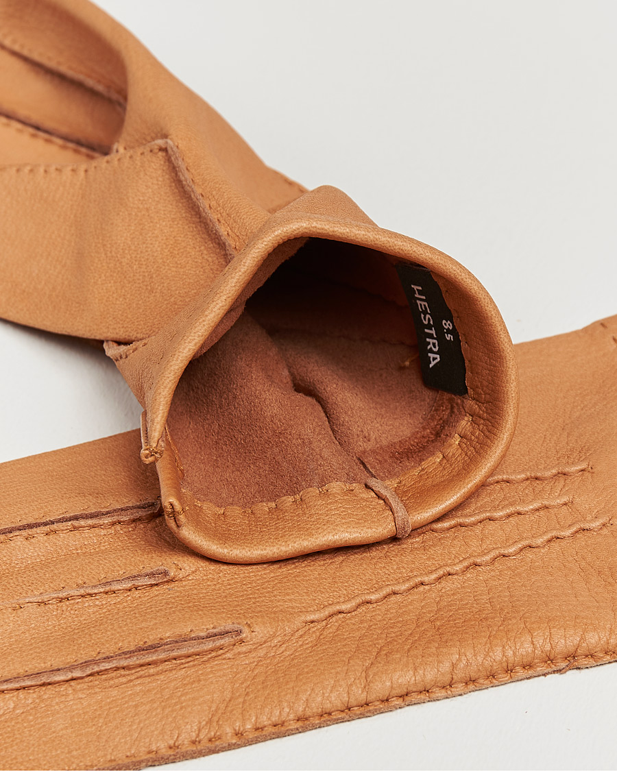 Herr | Värmande accessoarer | Hestra | Henry Unlined Deerskin Glove Cognac