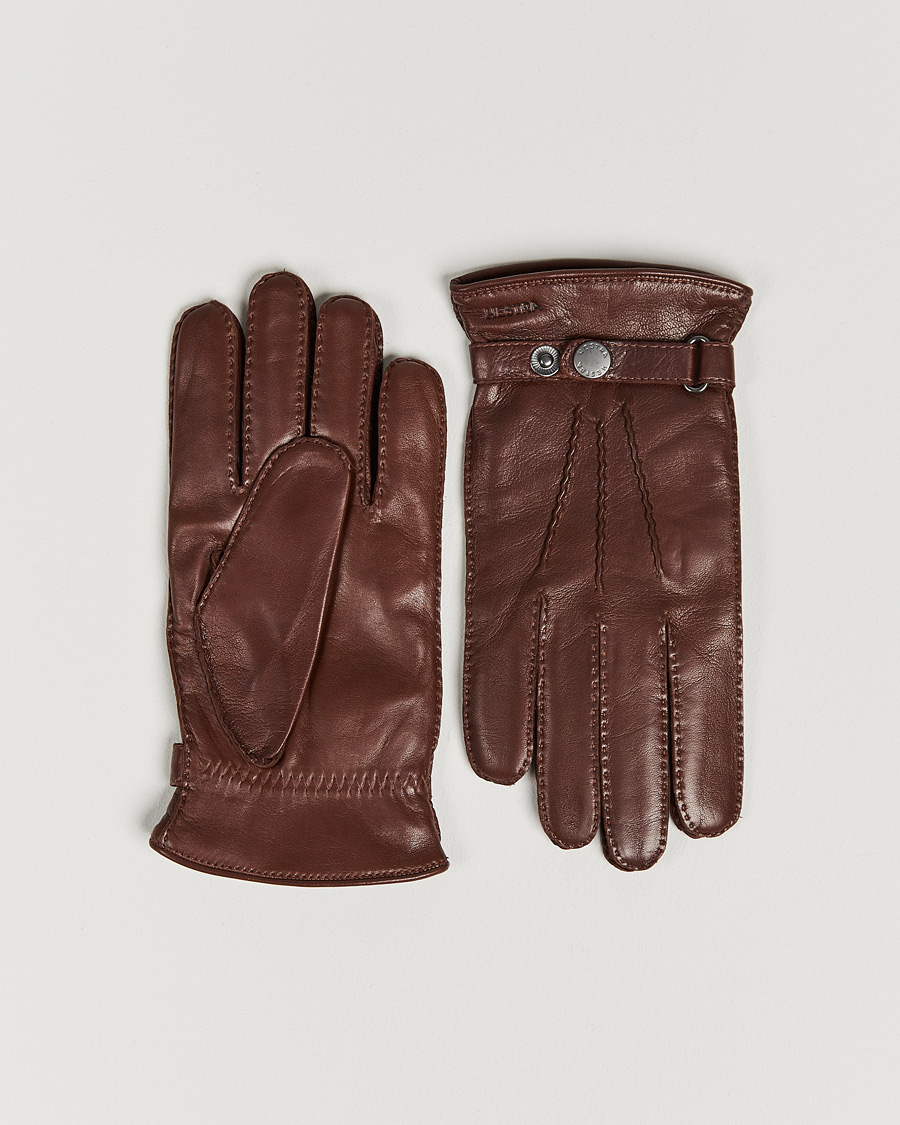 Herr | Handskar | Hestra | Jake Wool Lined Buckle Glove Chestnut