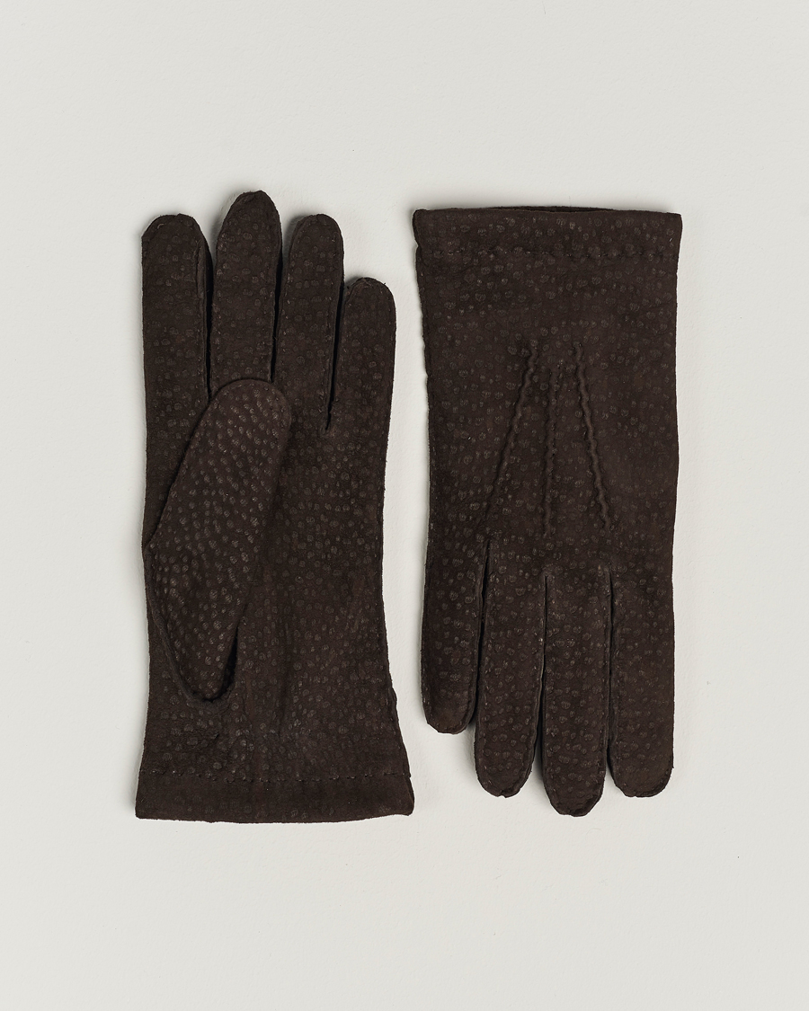 Herr | Hestra Carpincho Handsewn Cashmere Glove Espresso Brown | Hestra | Carpincho Handsewn Cashmere Glove Espresso Brown