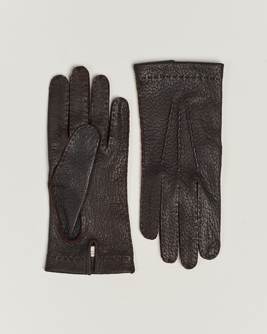 Herr | Hestra Peccary Handsewn Unlined Glove Espresso | Hestra | Peccary Handsewn Unlined Glove Espresso