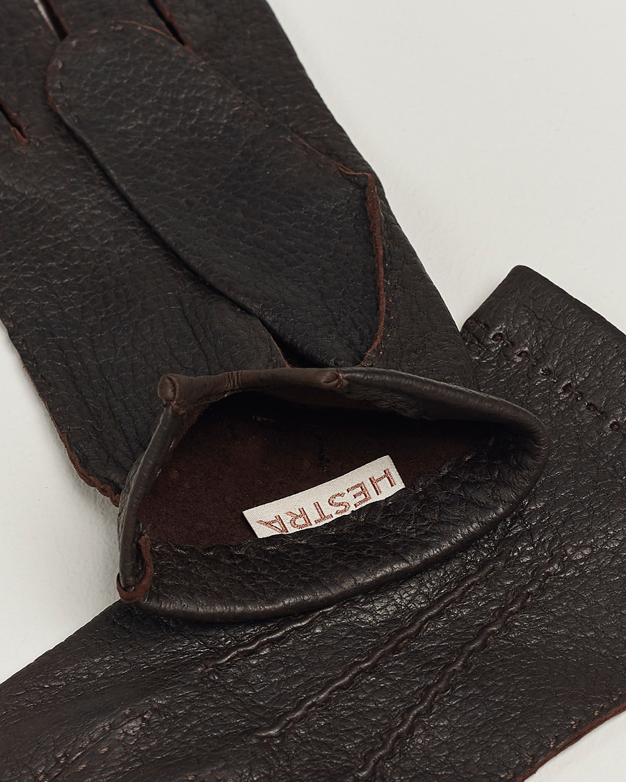 Herr | Hestra Peccary Handsewn Unlined Glove Espresso | Hestra | Peccary Handsewn Unlined Glove Espresso