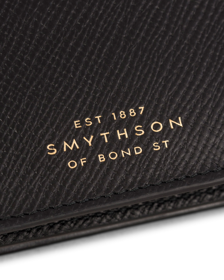 Herr | Smythson Panama Business Card Case Black Leather | Smythson | Panama Business Card Case Black Leather