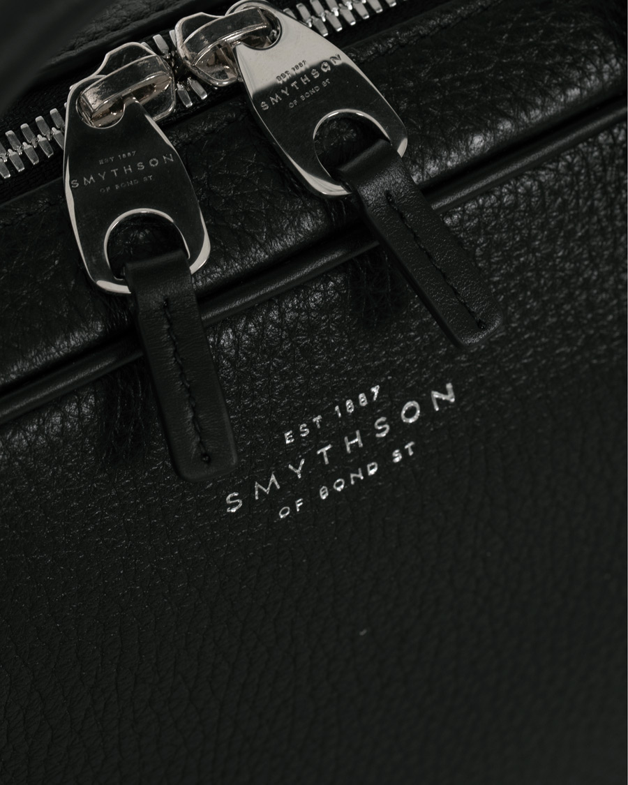 Herr | Smythson Burlington Slim Briefcase Black Deerskin | Smythson | Burlington Slim Briefcase Black Deerskin
