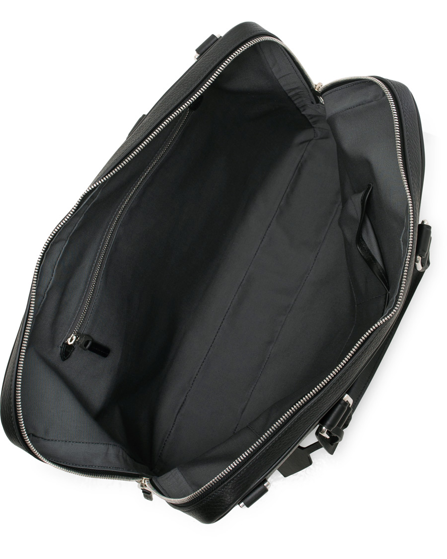 Herr | Smythson Burlington Slim Briefcase Black Deerskin | Smythson | Burlington Slim Briefcase Black Deerskin