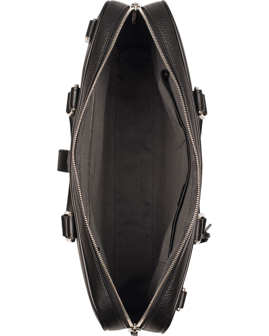 Herr | Smythson Burlington Slim Briefcase Black Deerskin | Smythson | Burlington Slim Briefcase Black Deerskin