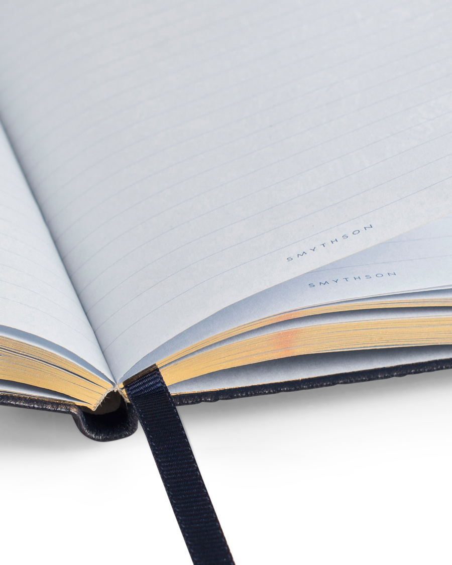 Herr | Smythson Panama Notebook Navy