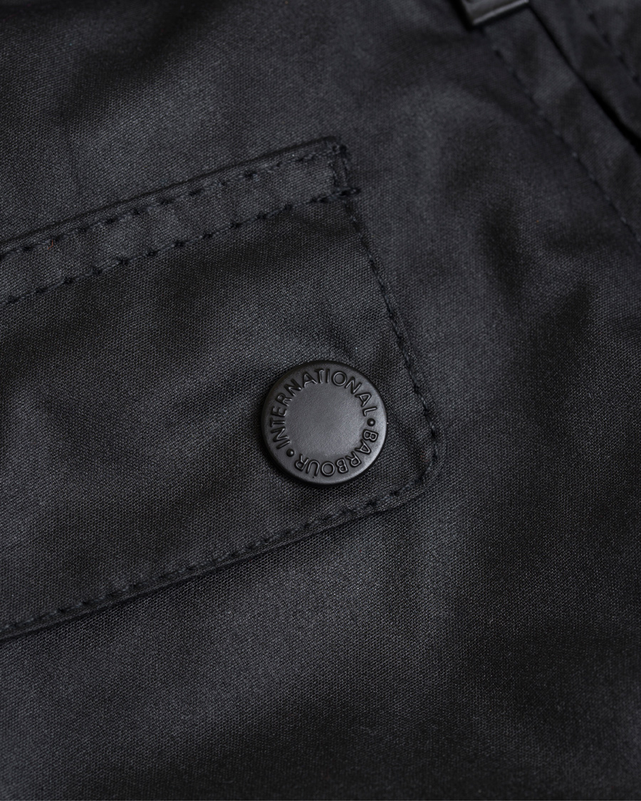 Herr | Jackor | Barbour International | Valve Wax Jacket Black