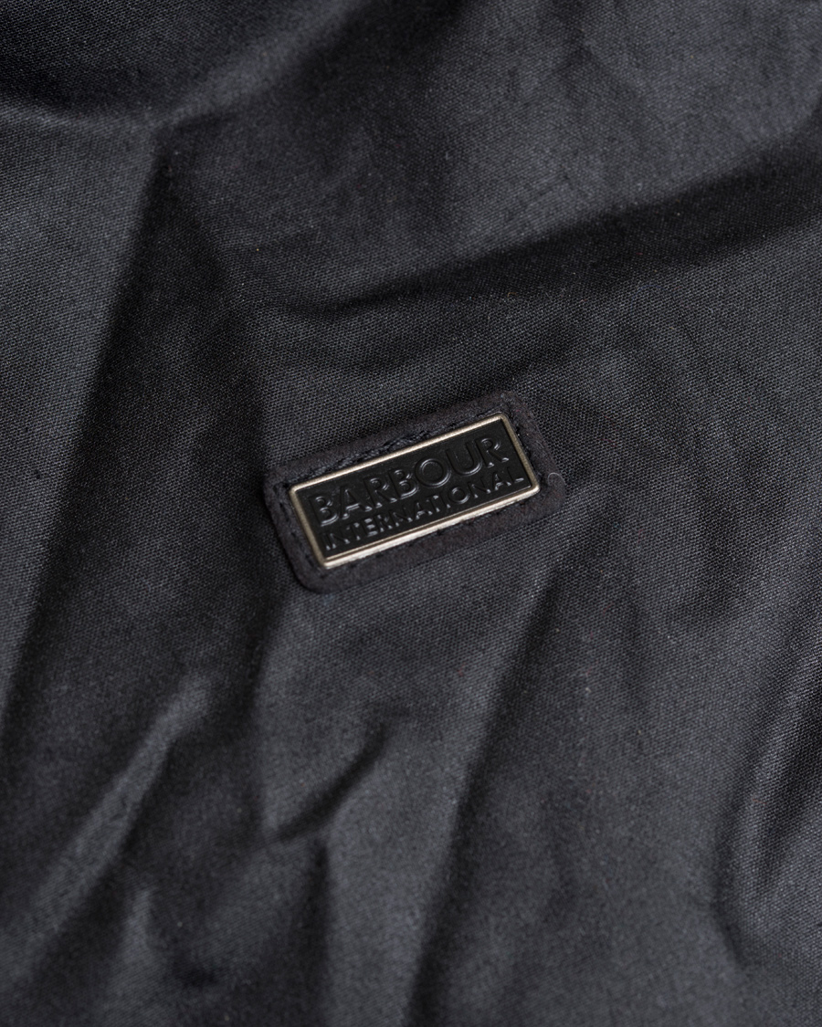 Herr | Jackor | Barbour International | Valve Wax Jacket Black