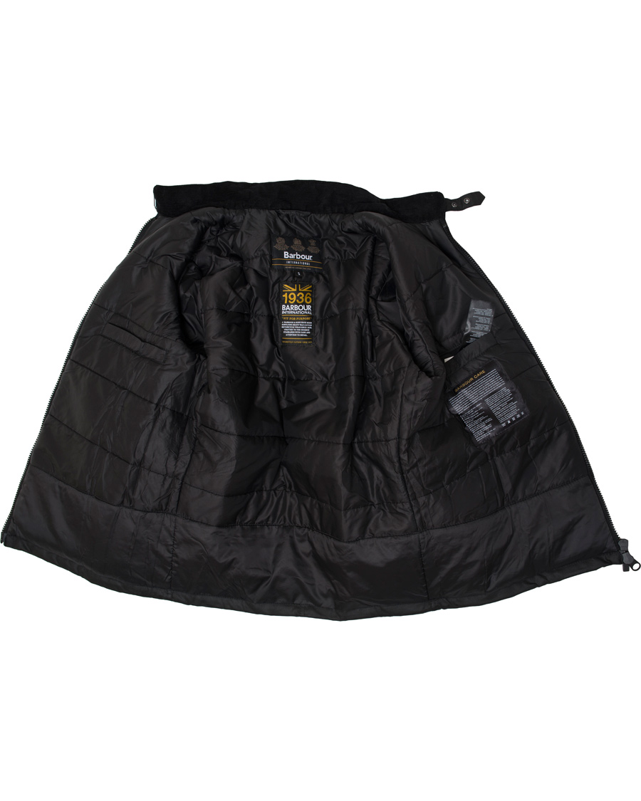 Herr | Jackor | Barbour International | Valve Wax Jacket Black