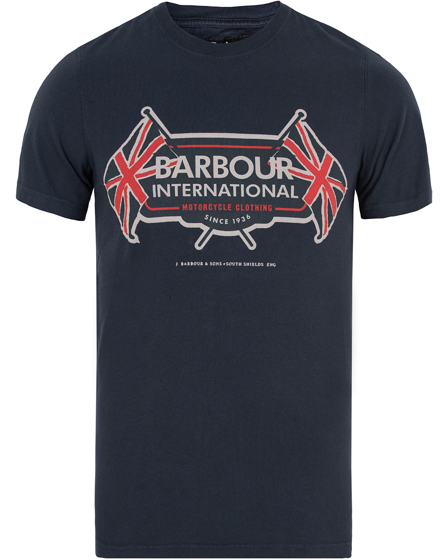 Herr | T-Shirts | Barbour International | Flags Tee Navy