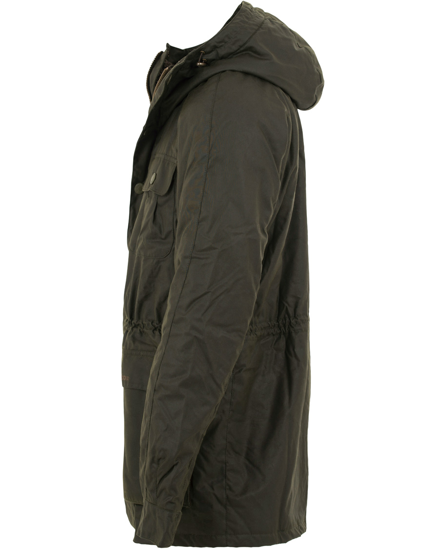 Herr | Jackor | Barbour Lifestyle | Brindle Wax Parka Ferm Green