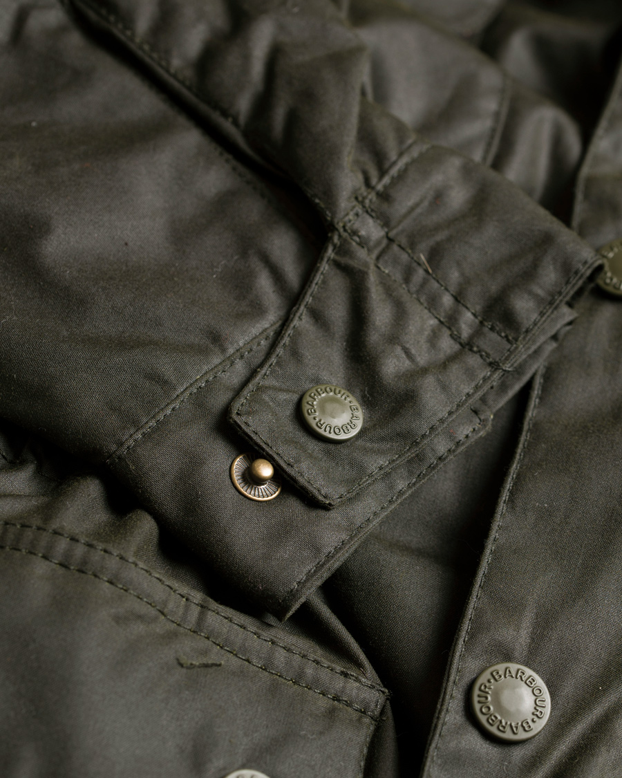 Herr | Jackor | Barbour Lifestyle | Brindle Wax Parka Ferm Green