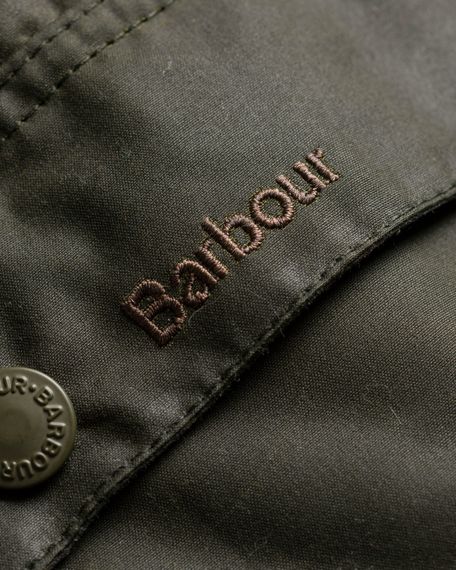 Herr | Jackor | Barbour Lifestyle | Brindle Wax Parka Ferm Green