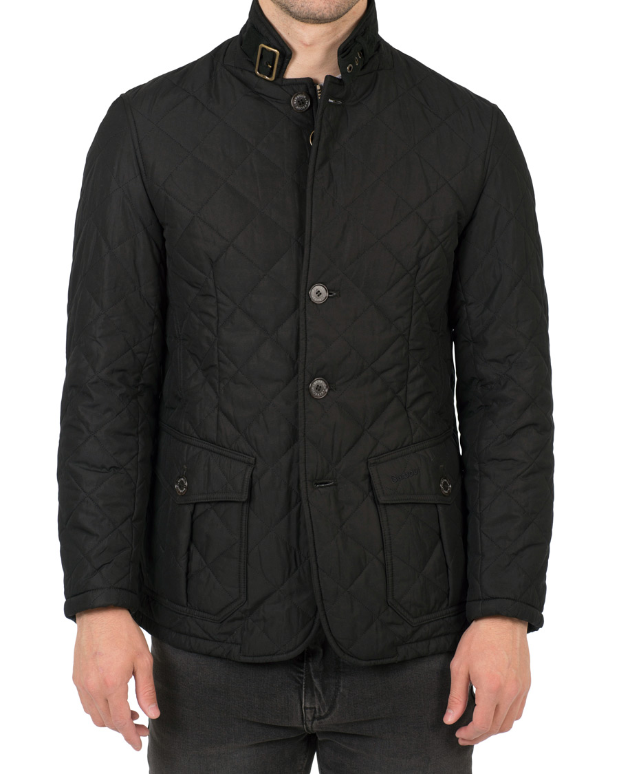Barbour Lifestyle Quilted Lutz Jacket Black | Herr - Care of Carl