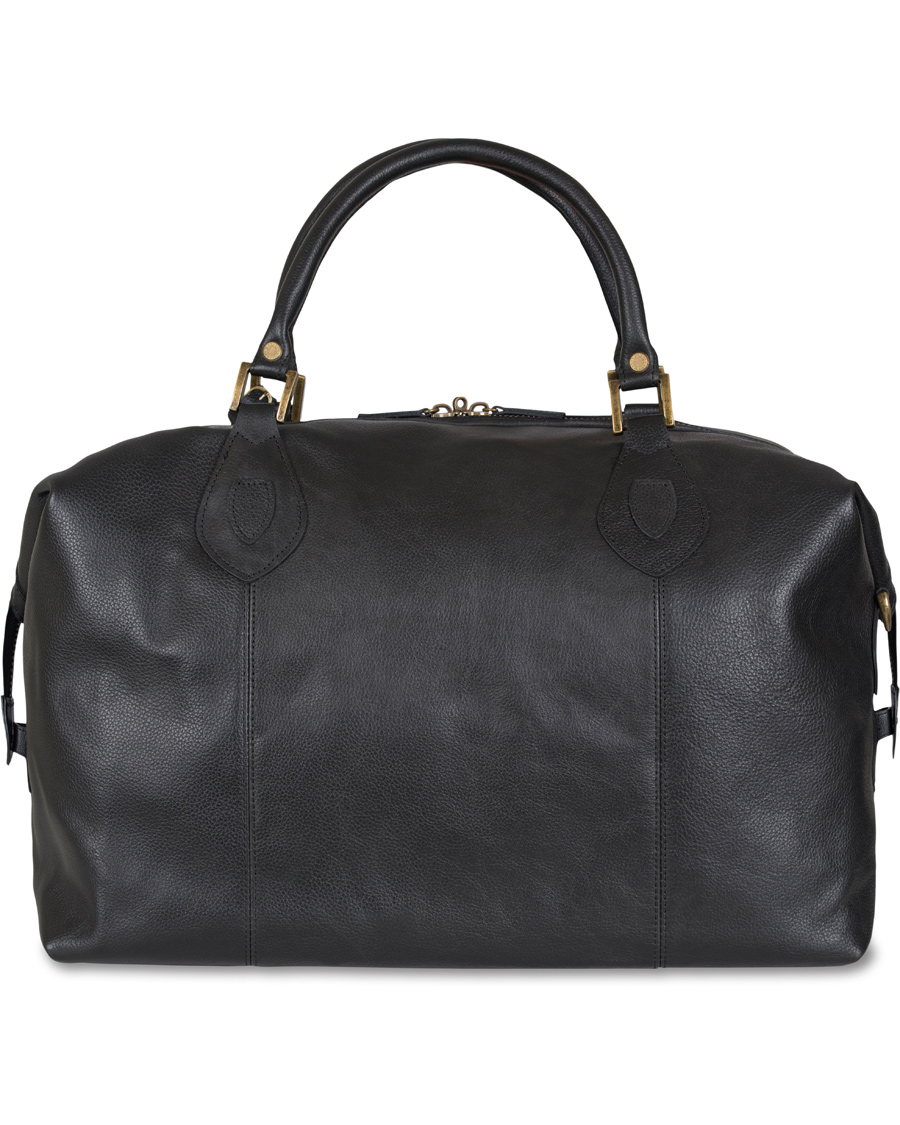 Herr | Barbour Lifestyle Leather Medium Travel Explorer Black | Barbour Lifestyle | Leather Medium Travel Explorer Black