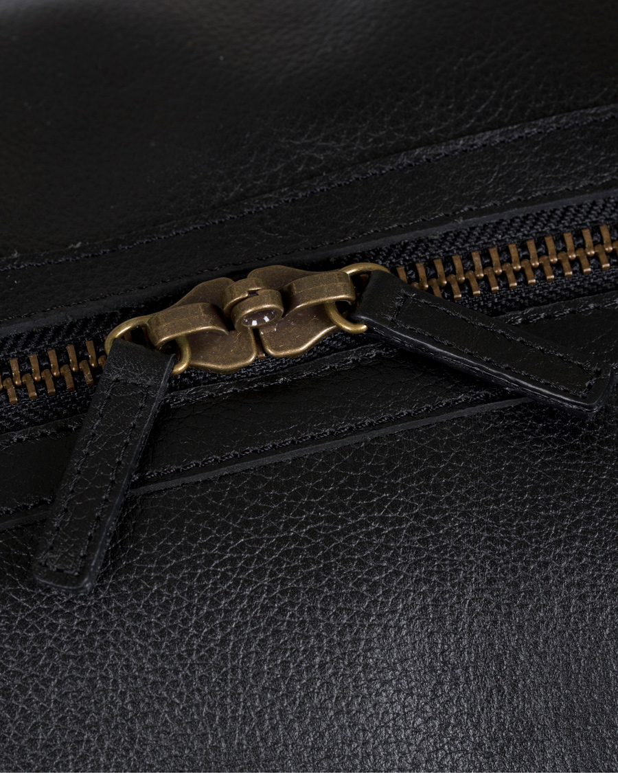 Herr | Barbour Lifestyle Leather Medium Travel Explorer Black | Barbour Lifestyle | Leather Medium Travel Explorer Black