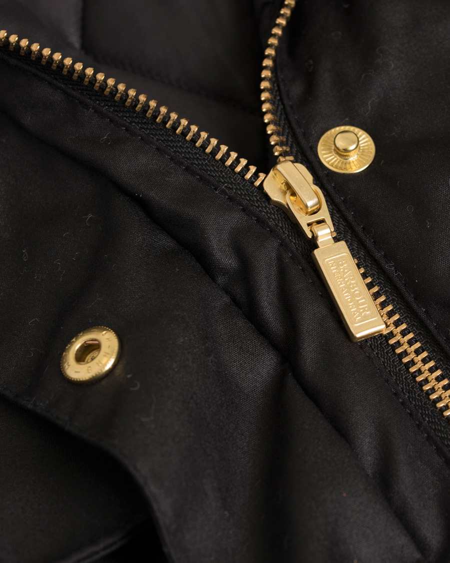 Herr | Barbour International Women Finns Wax Jacket Black | Barbour International | Women Finns Wax Jacket Black