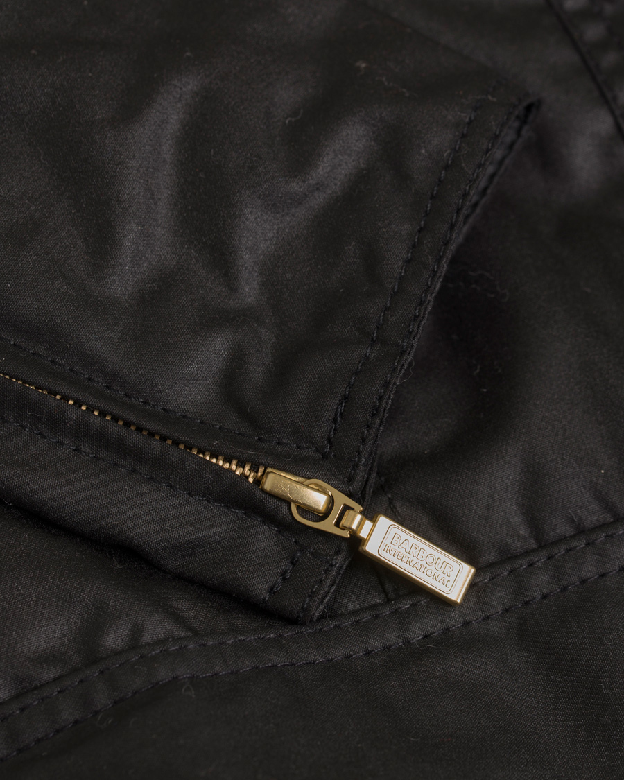 Herr | Barbour International Women Finns Wax Jacket Black | Barbour International | Women Finns Wax Jacket Black