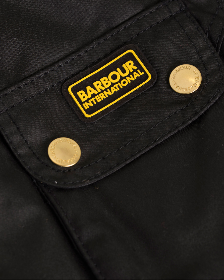 Herr | Barbour International Women Finns Wax Jacket Black | Barbour International | Women Finns Wax Jacket Black