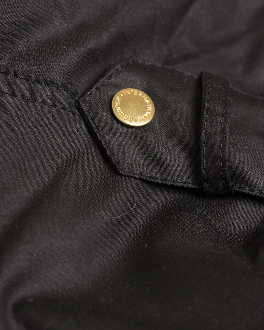 Herr | Barbour International Women Finns Wax Jacket Black | Barbour International | Women Finns Wax Jacket Black